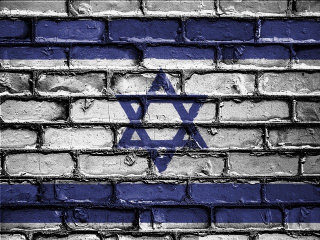 דגל ישראל על חומה